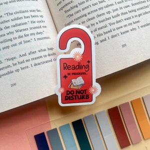 Reading in Progress 1.75&quot;x3&quot; Glossy Bookish Sticker