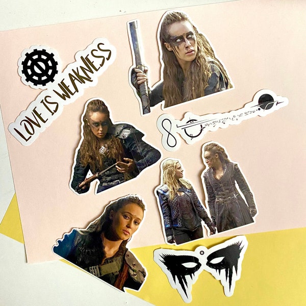 The 100cw Lexa Weatherproof Sticker Pack