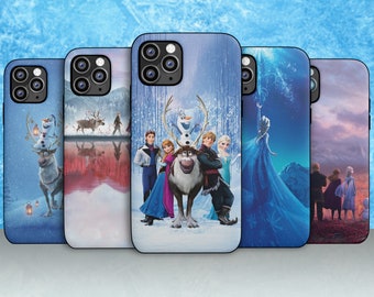 coque iphone xs Frozen Fever Elsa and Anna تفصيل زجاج