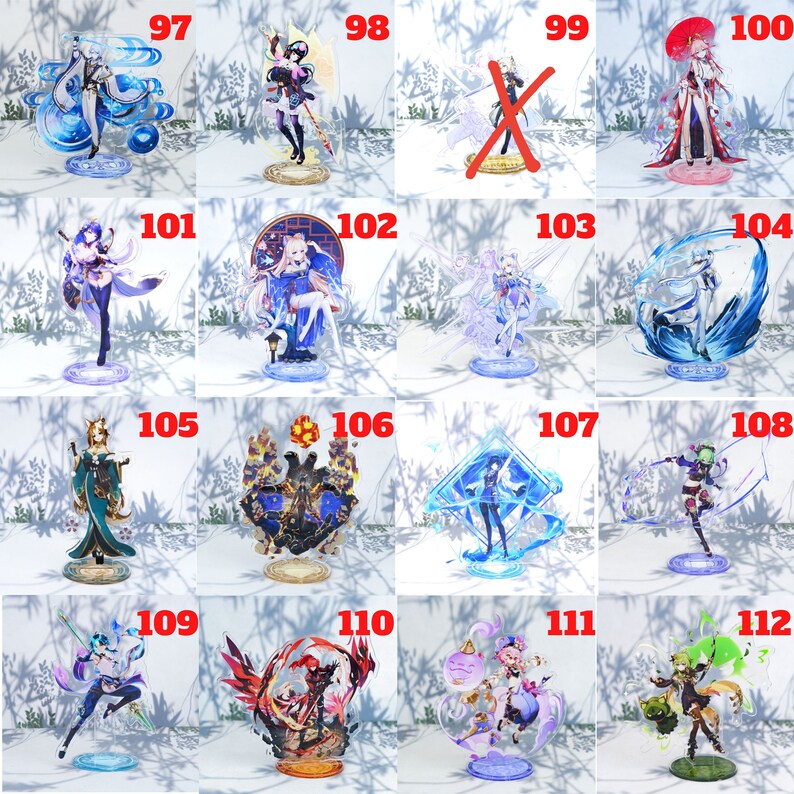 NEW Ver 3 1 Genshin Impact All Characters Art Standee Etsy de