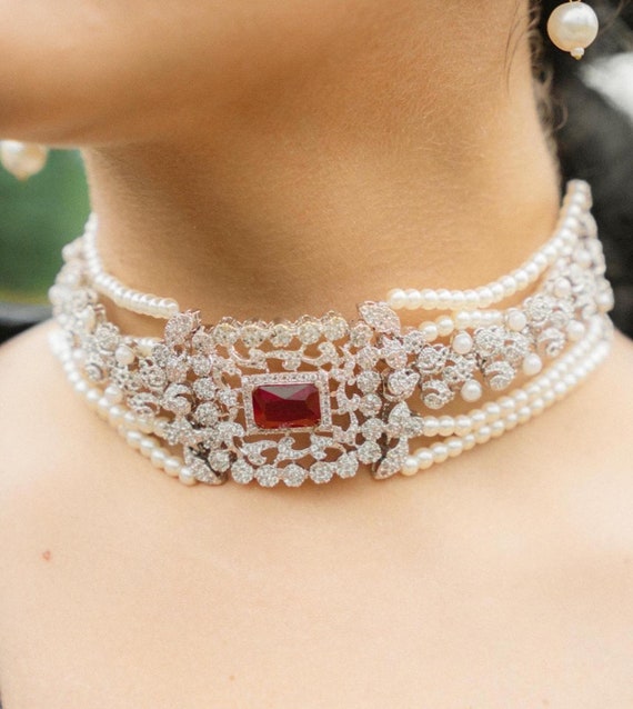 Pure on sale silver choker