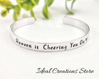 Heaven is Cheering you On Bracelet, baptism bracelet, lds jewelry for women,  lds bracelet,  Christian Jewelry, Elder Holland Quotes