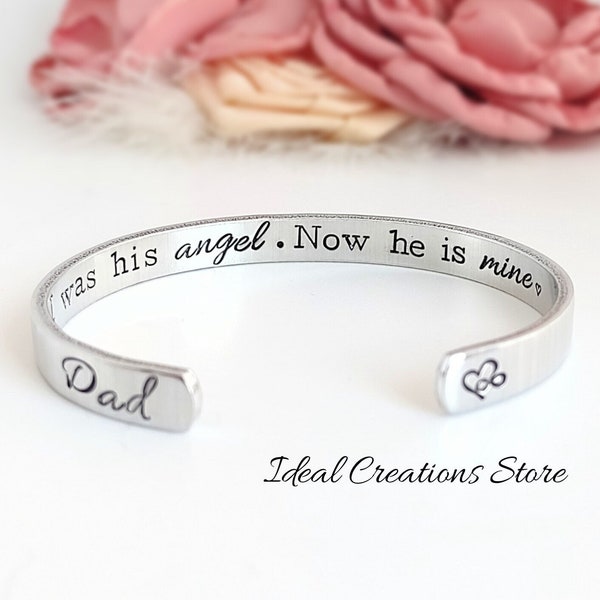 Loss of Father gift Bracelet, Grief Jewelry, Memorial Bracelet Dad, In memory of dad, Mourning Bracelet for Loss of Loved One, memorial Gift