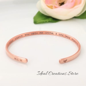 I will carry you bracelet, Loss of Father gift Bracelet, Grief Jewelry, Memorial Bracelet Dad, Loss of dad father, In memory of dad