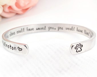 If love alone could, Pet sympathy gift bracelet, Pet Memorial Gift, Pet memorial jewelry, Pet remembrance Gift, Sympathy gift for pet loss