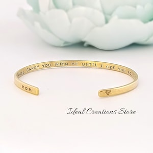 I will carry you bracelet, Personalized Bracelet for Loss of Loved One, Loss of Father Gift for Daughter, mother&#39;s day gift, parent gift