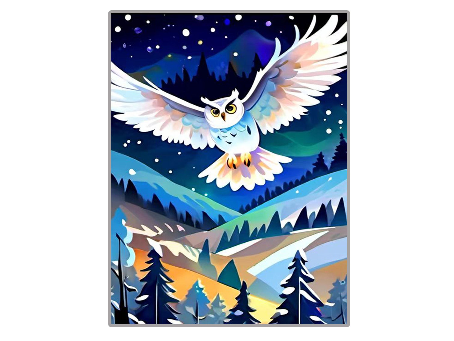 5D Diamond Painting Owl DIY Full Drill Resinstones Embroidery Diamond Paint  Mosaic Cross Stitch Canvas Diamond Art Paintings 