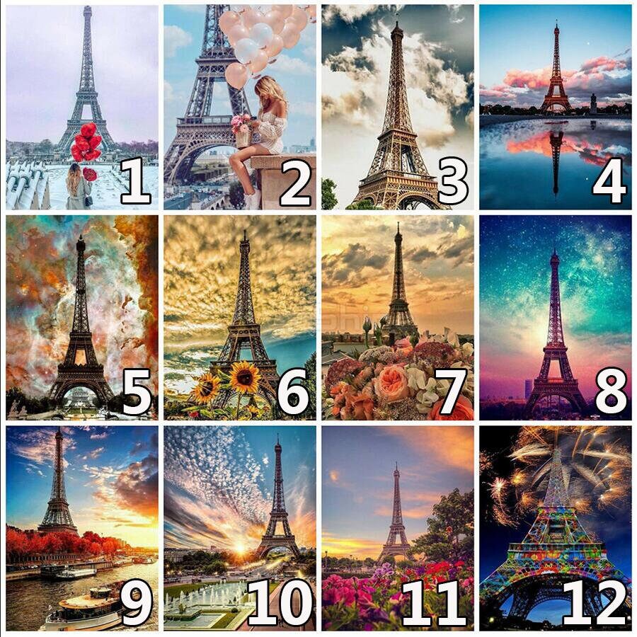 DIY Full 5D Diamond Painting Rhinestone Eiffel Tower Cross Stitch Souvenir DIY Full 5D Diamond Painting Rhinestone Eiffel Tower Cross Stitch Souvenir