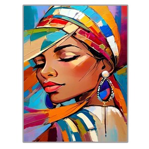 diamond dot painting African Woman - Fashion Diamond Painting