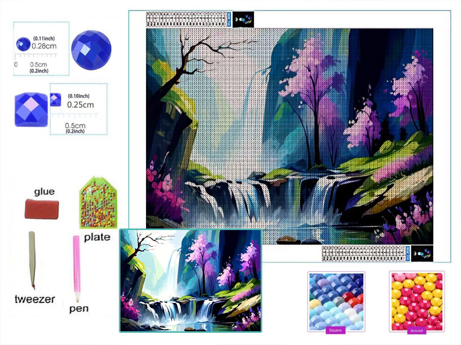 Diamond Painting Kits For Kids - Full Drill - Frame Included – Paint With  Diamonds