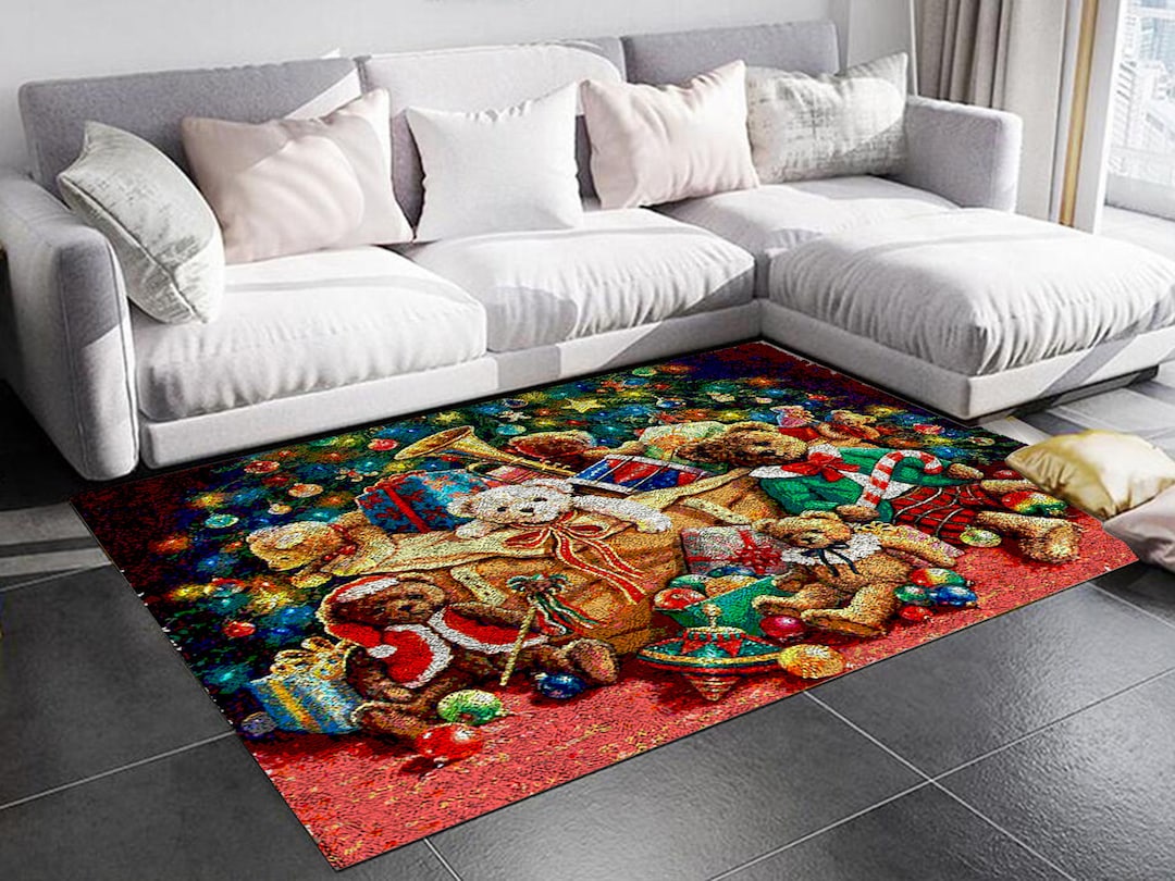 Christmas Tree DIY Latch Hook Kits Rug Embroidery Carpet Set Needlework