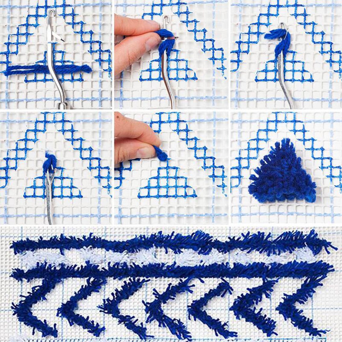 Paysage loquet crochet crochet tapis kits crochet tapis acrylique coussin  tapis crochet tapisserie canapé décor -  Canada