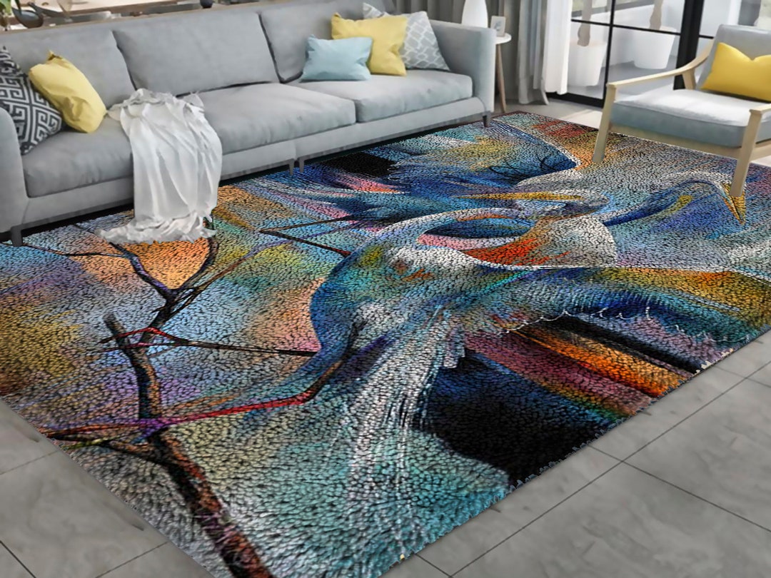 Redcrowned Crane Dimensions Latch Hook Kit Etsy