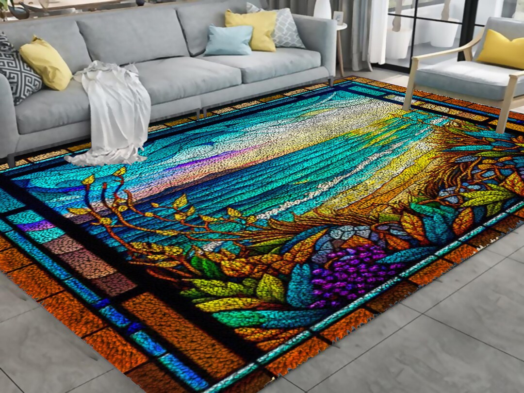 Golden Beach Art Latch Hook Kits, Large Latch Hook Rug Kit for Adults