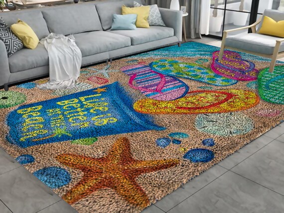 Latch hook rug kits for adults Carpet embroidery with Printed