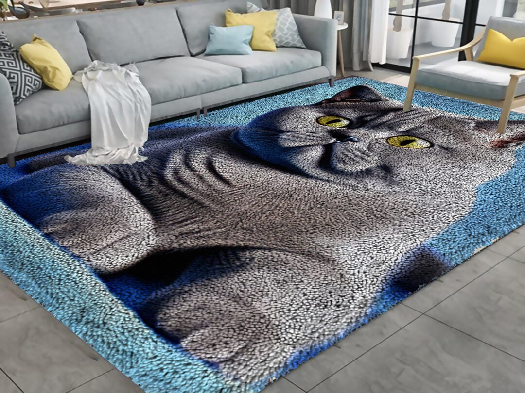 Cat Latch Hook Kits, Large Latch Hook Rug Kit for Adults Latch Hook