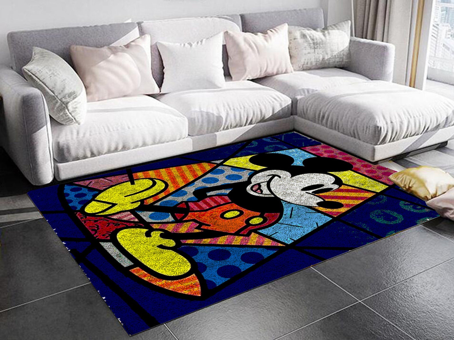 Latch Hook Rug Disney Mickey Mouse Chunky Yarn Tapestry Kits Etsy