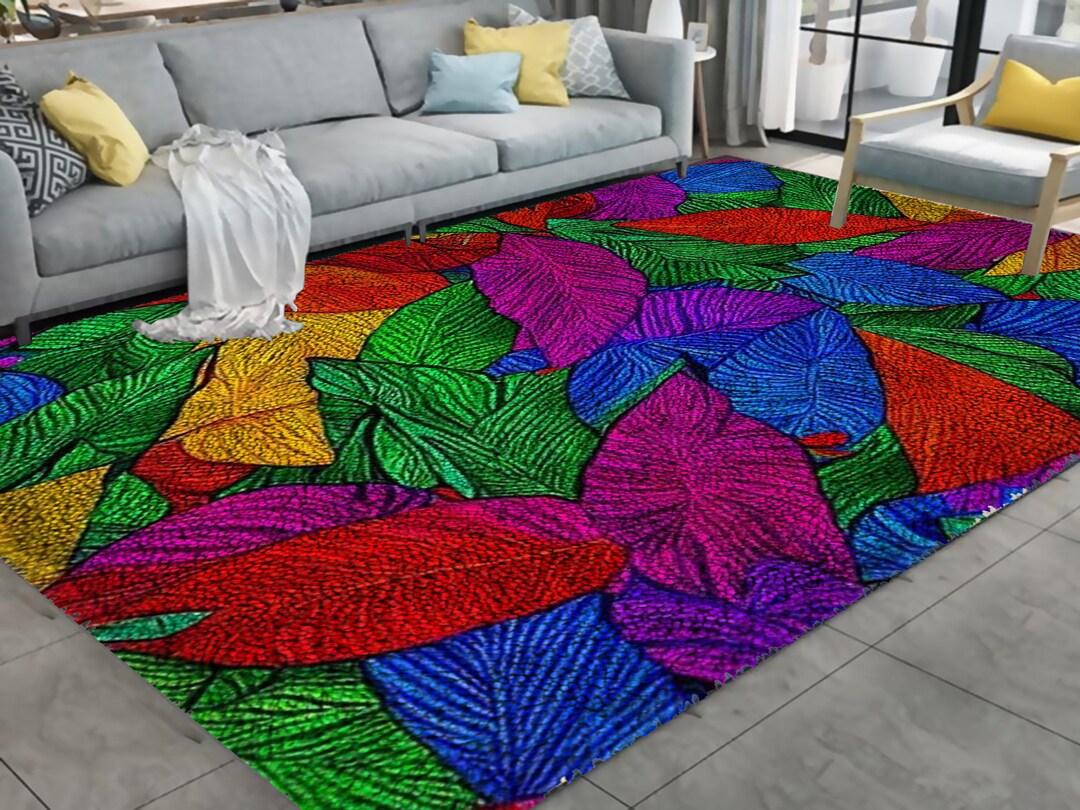 Leaf Latch Hook Kits, Large Latch Hook Rug Kit for Adults Latch Hook