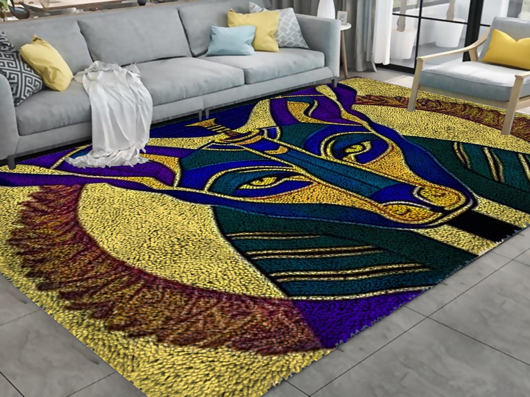 Anubis Latch Hook Kits, Large Latch Hook Rug Kit for Adults Latch Hook