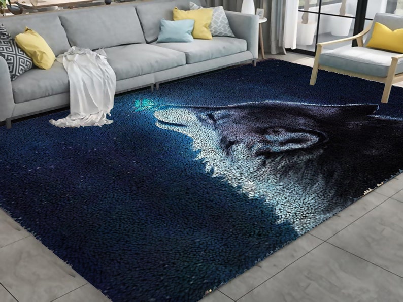 Wolf and Butterfly Dimensions Latch Hook Kit Etsy