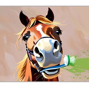 Sheehow 5D Diamond Art Painting Kits for Adults Horse, Full Drill Diamond  Art Animal, Gem Pictures by Numbers Art, DIY Cross Stitch Jewel Art