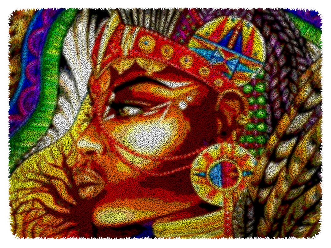 Vintage Vintage Latch Hook Kit Etsy