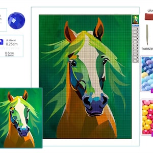 VUEDJRO Winter Horse 5D Diamond Painting Kits, Horse Diamond Art for  Adults, Diamond Dots Gem Art Room Decor Aesthetic 12x16 Inch