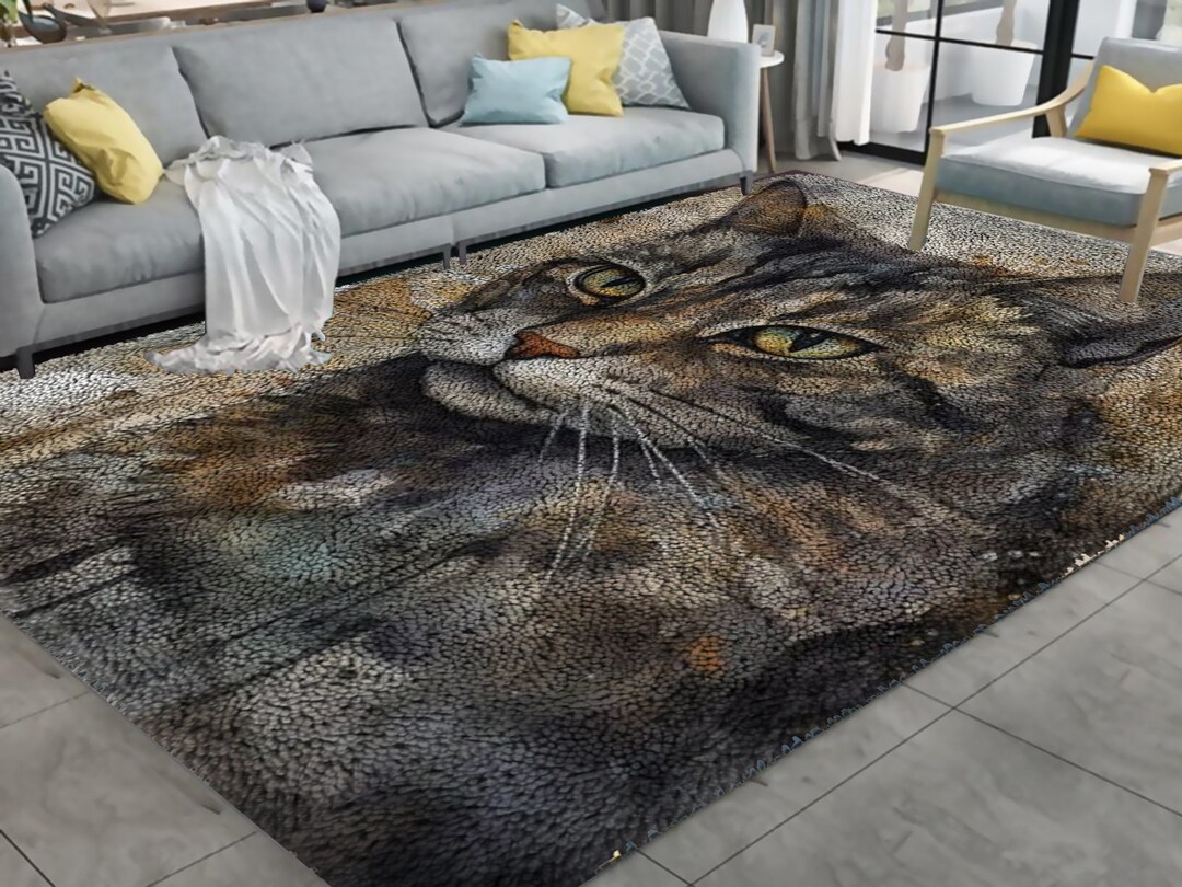 Cat Latch Hook Kits, Large Latch Hook Rug Kit for Adults Latch Hook