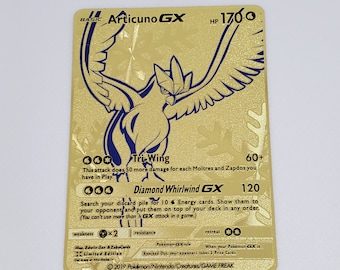 Pokemon Articuno GX Custom Full Art Metal Pokemon Card -  Norway