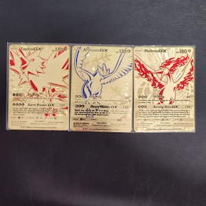 Articuno Moltres Zapdos - Pokemon Go - Foil - Legendary Card Lot - 3 Card  Set