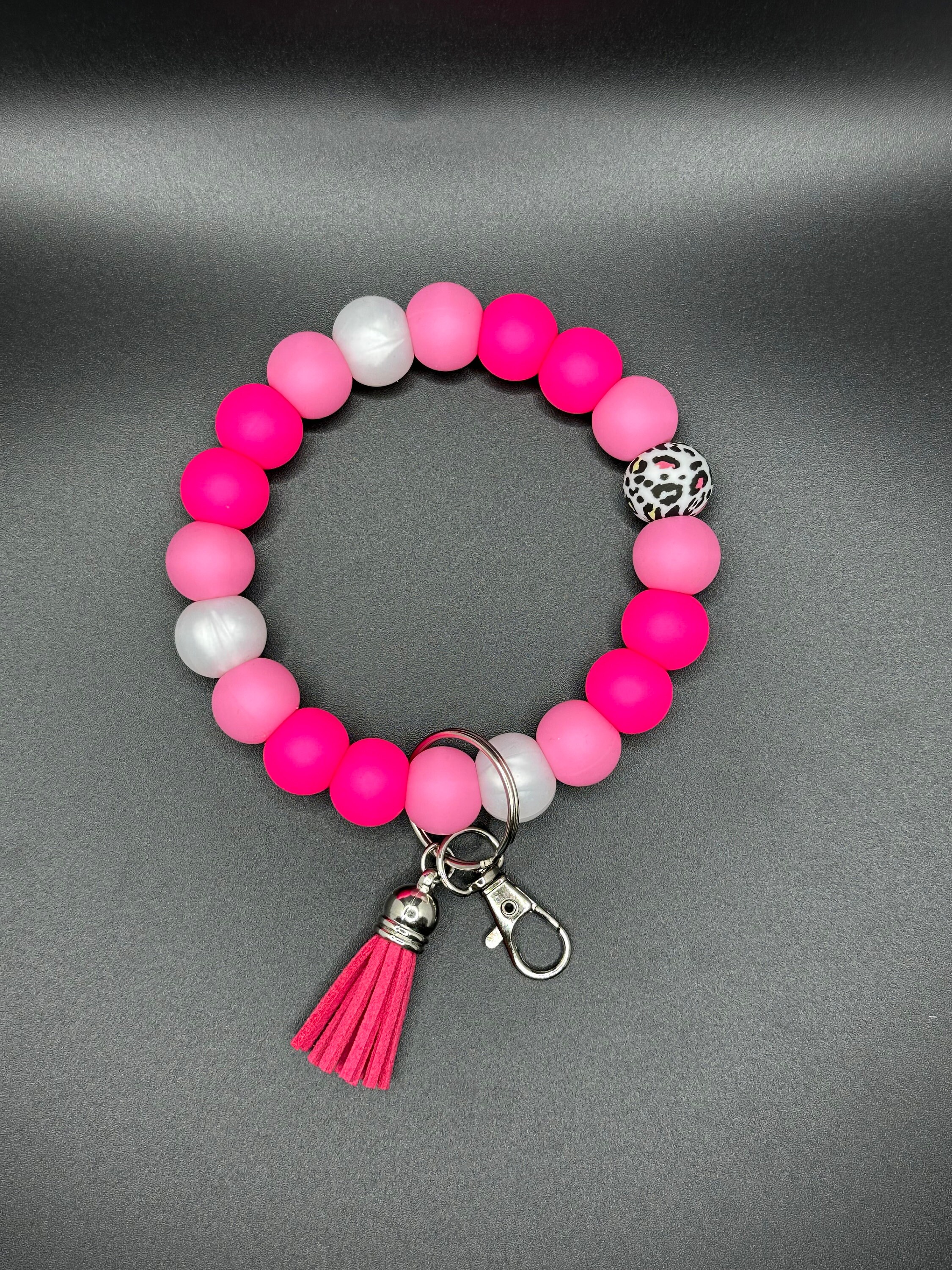 Pink Keychain Wristlet - Etsy
