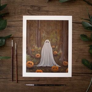 8x10in Fine Art Print Harvest Grove Spooky Ghost | Etsy