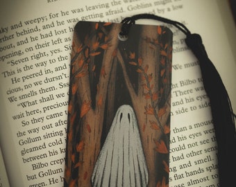 Segnalibro Foresta Autunnale / Arte Fantasma / Spettrale / Halloween / Cottagecore