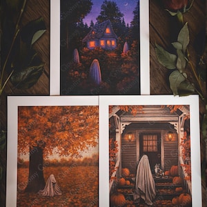 2025 Halloween Collection | Fine Art Prints | Ghost Art | Gouache Paintings