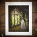 8x10in Fine Art Print | Overgrown | Spooky Ghost | Fall Artwork | Halloween | Halloween Art | Cottagecore 