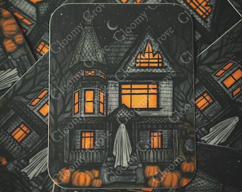 Ghost Sticker | Halloween Art | Cottagecore