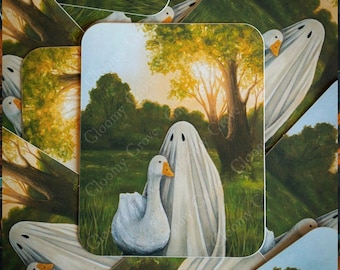 Ghost Sticker  | Cottagecore | Goose