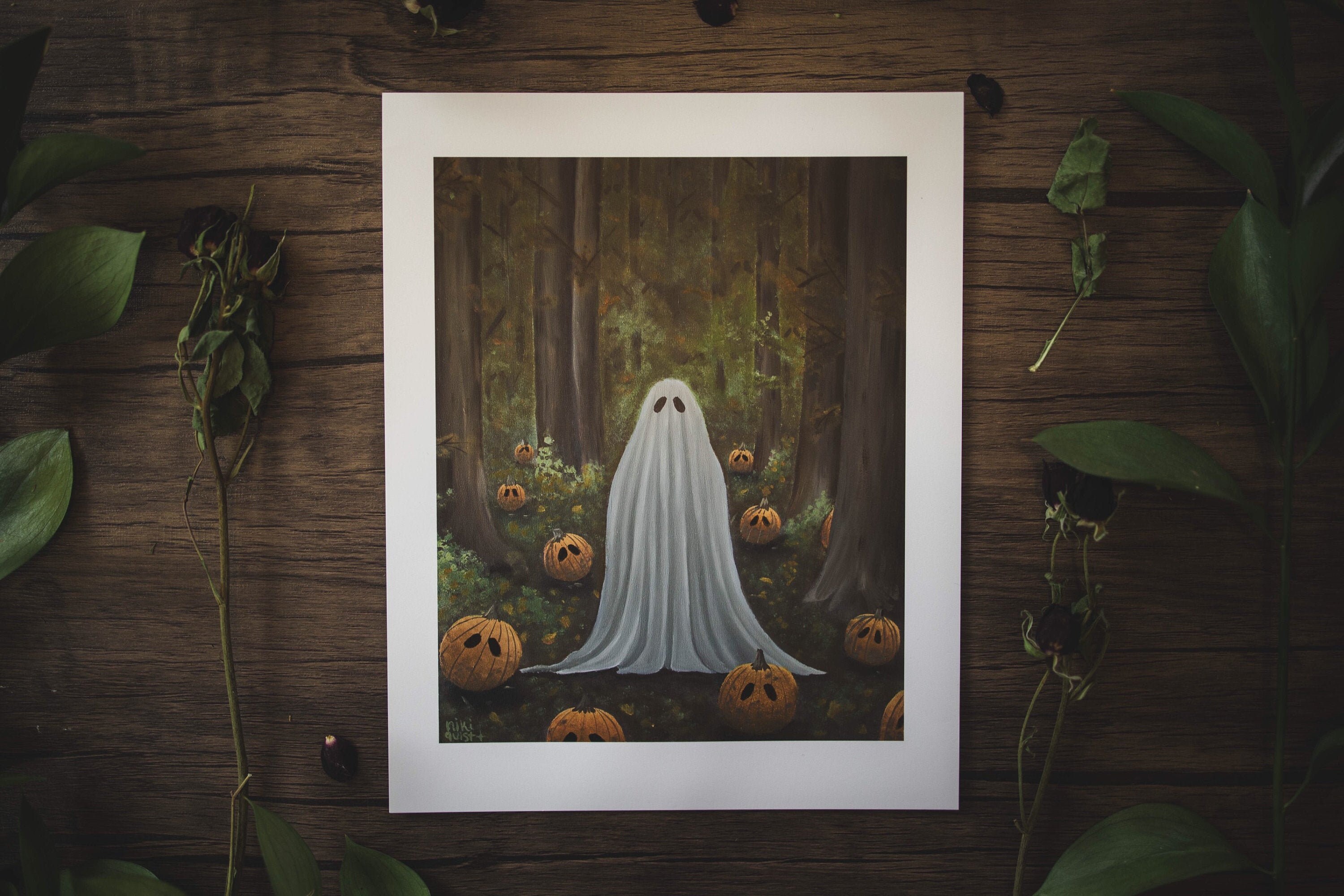 8x10in Fine Art Print Harvest Grove Spooky Ghost | Etsy