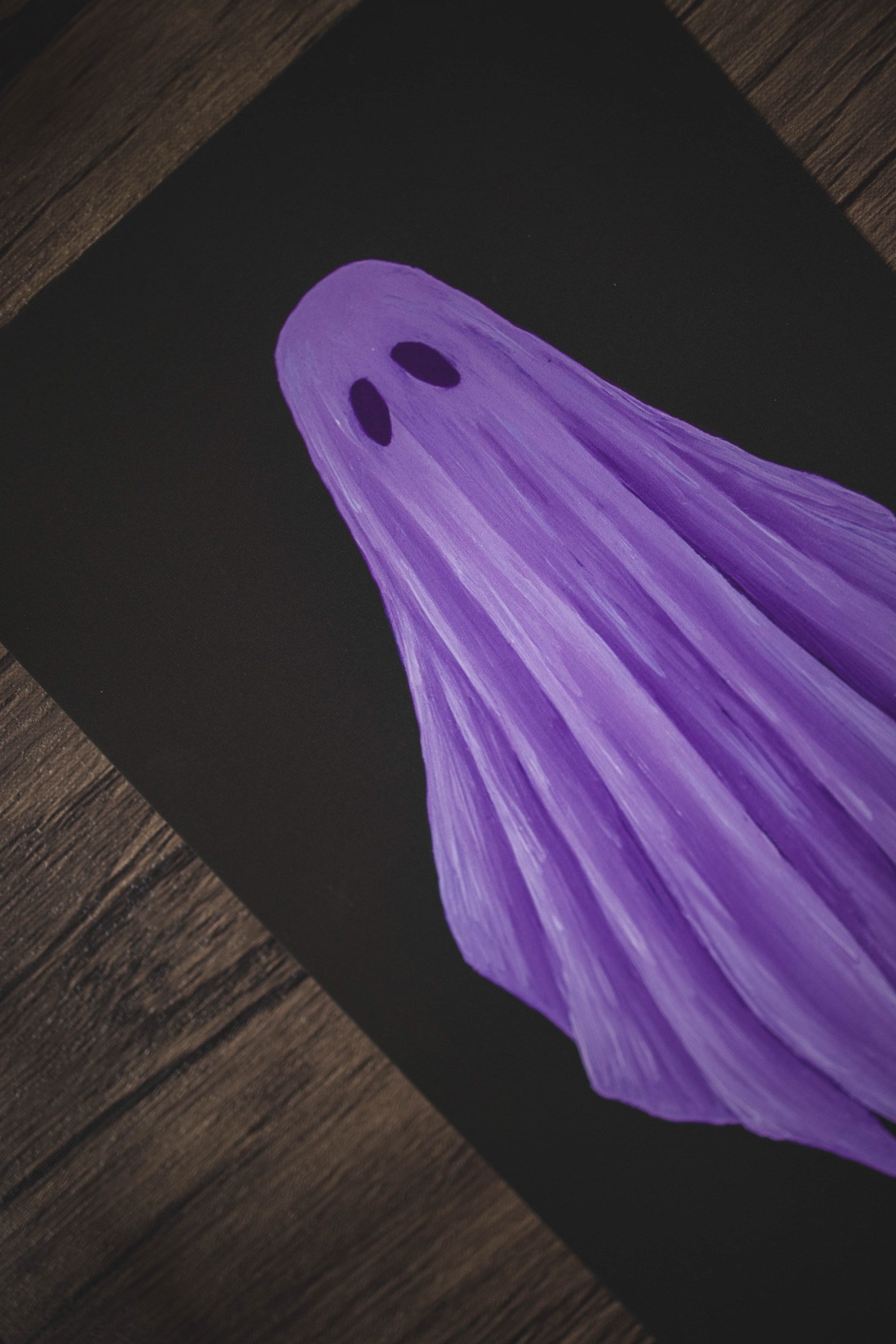 4x6in Small Fine Art Print Spooky Ghost Purple Wall Art Etsy