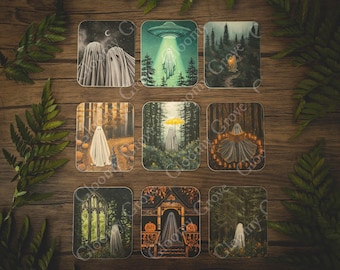 3 Sticker Pack | Ghost Art | Spooky
