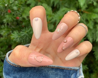 Almond Nails Etsy