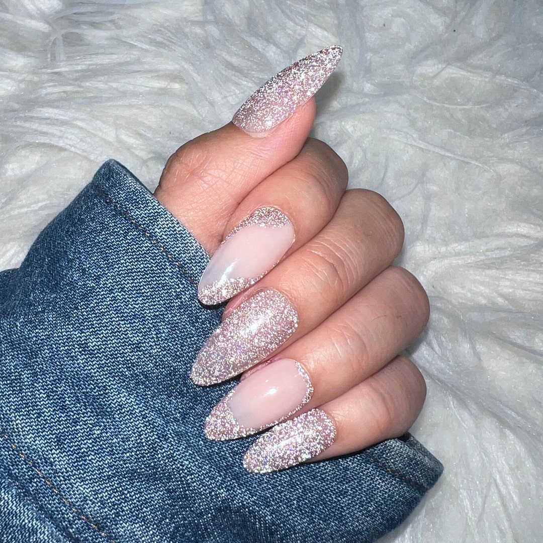 Reflective Glitter Press on Nails Handpainted False Nails - Etsy Denmark Reflective Glitter Press on Nails Handpainted False Nails - Etsy Denmark