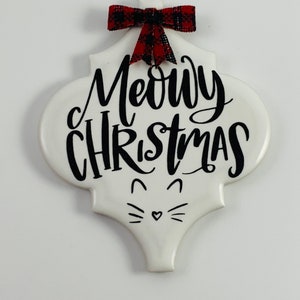 Meowy Christmas Ornament