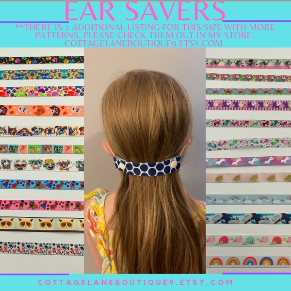 Ear Saver for Kids, Mask Extender for Kids, Lanyard to hold Masks, Comfy Ear Saver