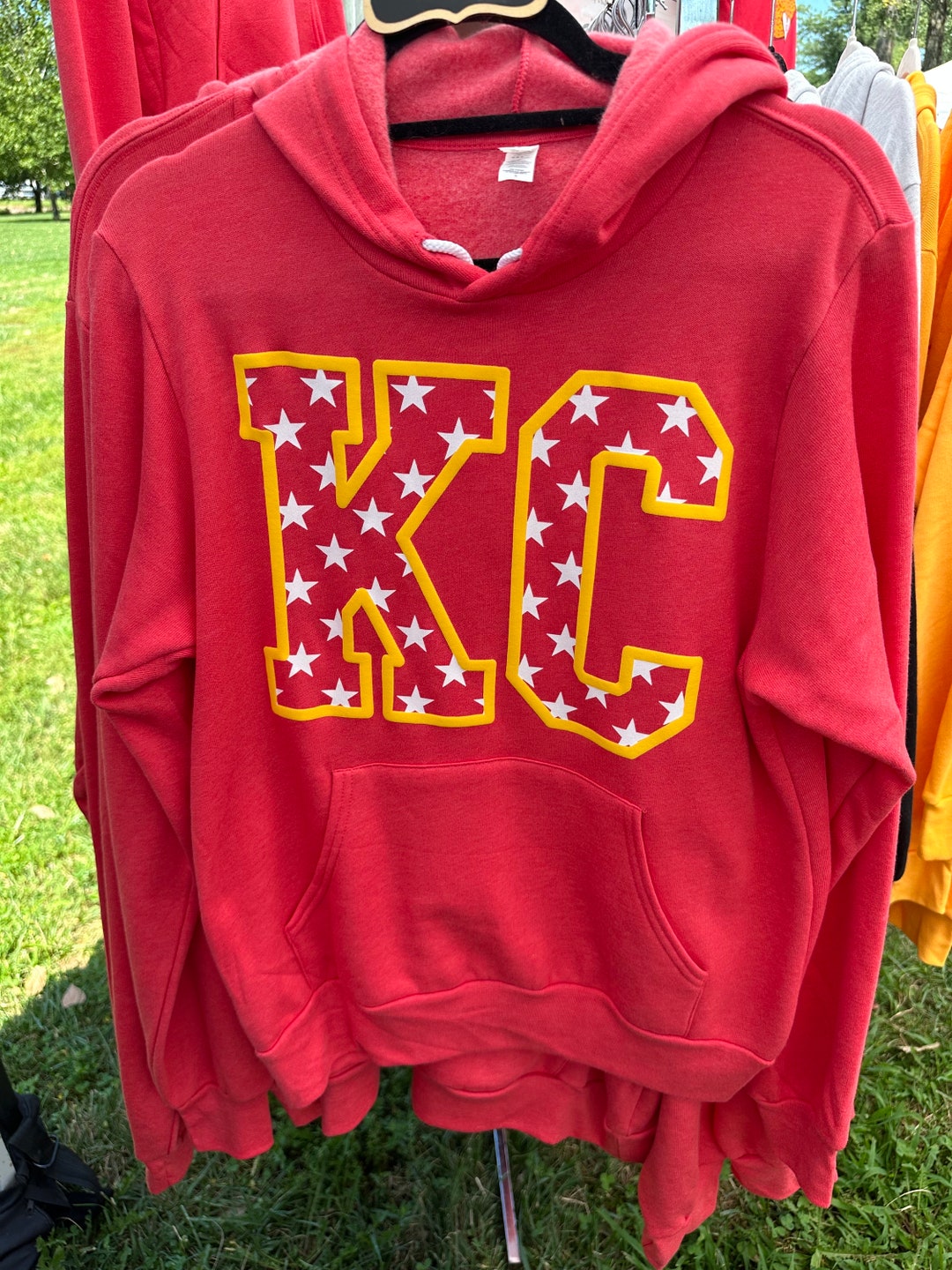 Kansas City Football Stars Puff Sweatshirt Etsy