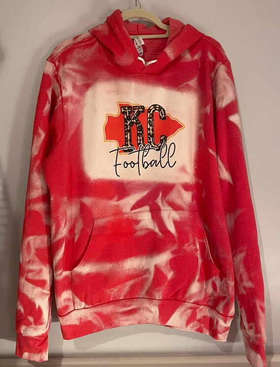 Long Sleeve Bleached KC Football Long Sleeve Bleached KC Football