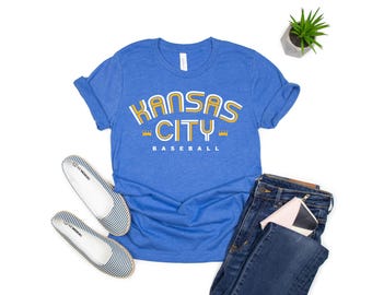 Retro honkbal-T-shirt Kansas City
