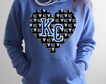 Sweatshirt met honkbalhart Kansas City