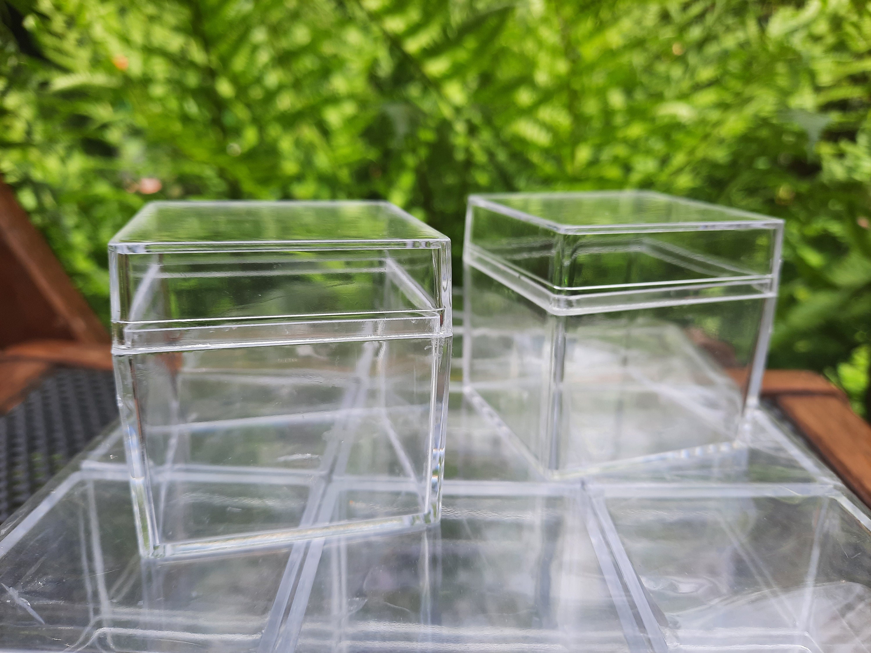 Claro Acrílico Favor Cajas Cajas de Regalo Cajas de Fiesta Etsy