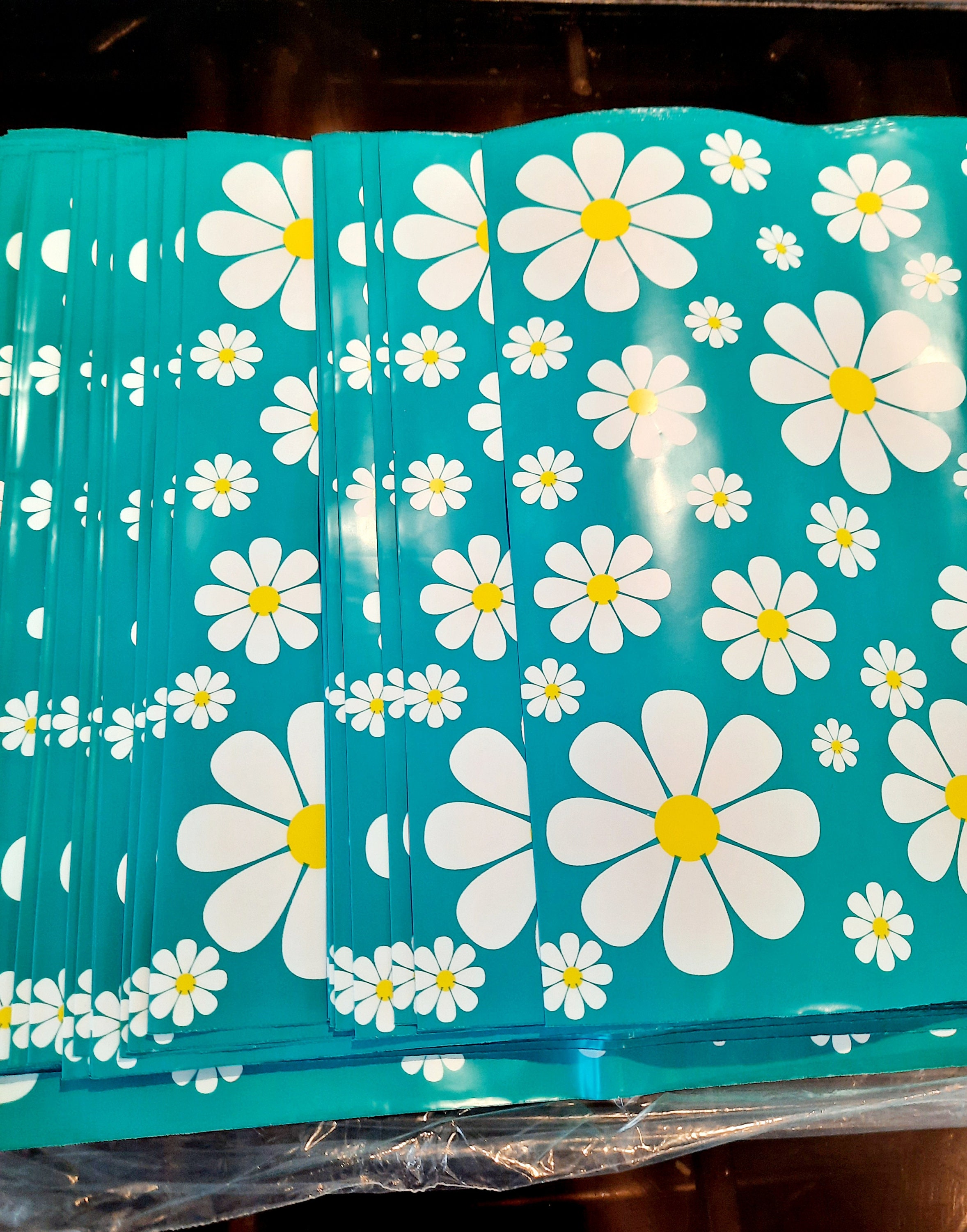 Floral Printed Flowers Daisy Mailing Postal Bags Etsy